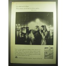 1957 Benson & Hedges Cigarettes Ad - Life admits not of delays