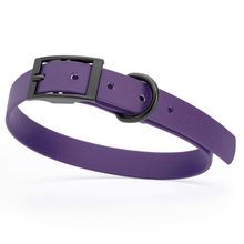 Dog Pet Waterproof Collar - W3/4" x L15"-18" - Violet Purple