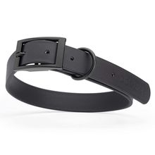 Dog Pet Waterproof Collar - W1" x L18"-22" - Black
