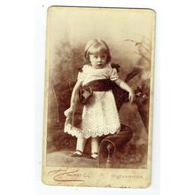 Victorian cdv photo infant girl Southampton photographer