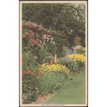 Flower Border and Rose Pergola, The Editor's Garden, 1939 - Popular Gardening PC