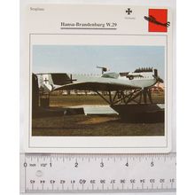 Hansa Brandenburg W 29 - Germany - Seaplane - Collectors Club Card