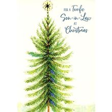 For A Terrific Son-in-Law At Christmas - CHRISTMAS GREETING CARD - 23282