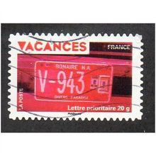 FRA 2009 (56c) 'VACANCES -NUMBER PLATE' FINE USED (EBID21150)