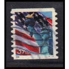 Used 3983 39c Lady Liberty and U.S. Flag Fine CNS V1111 P/UL W4877