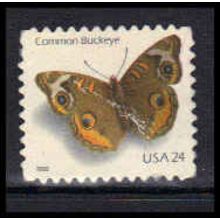 Used 4001 24c Buckeye Butterfly Fine W4910