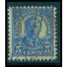 Used 637 5c Theodore Roosevelt Just Clears M09250