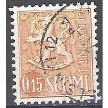 Finland 1963 Michel 558XII O Cote (2013) 10.00 Euro Lion stylisé Cachet rond