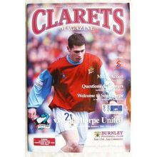 2001 programme Burnley v. Scunthorpe
