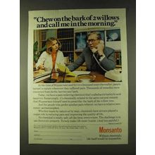 1979 Monsanto Chemicals Ad - Chew on Bark of Willows