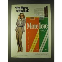 1979 More Cigarettes Ad - More Satisfied