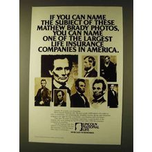 1979 Lincoln National Life Ad - Mathew Brady Photos