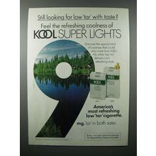 1978 Kool Super Lights Cigarette Ad - Low Tar Taste