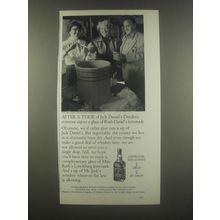 1985 Jack Daniel's Whiskey Ad - After a Tour of Distillery