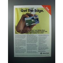 1988 Mellon Bank VISA Credit Card Ad - Get the Edge