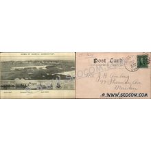 CT Niantic Postcard 4 Views Of Niantic Conn Black Point Governor's Salute ~1624