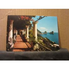 CAPRI, ITALY used vintage postcard 1972 postmark.