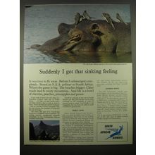 1966 South African Airways Ad - Suddenly I got that sinking feeling