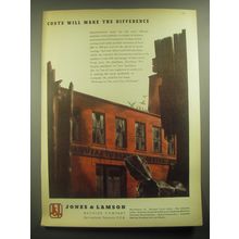 1945 Jones & Lamson Machine Company Ad - Costs will make the difference