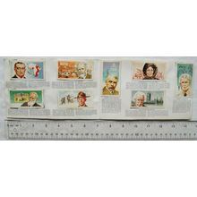 Complete set 50 Brooke Bond Famous People in album