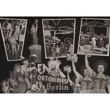 Oktoberfest Berlin Fruit Machines Fair Cars 1967 RPC German Postcard