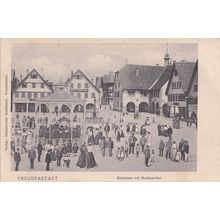 Freudenstadt Marktplatz Musikpavillon Orchestra Antique German Postcard