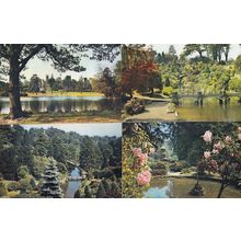 Alton Towers Staffordshire 4x River Lake Postcard s