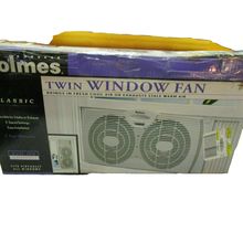 Holmes 2001 HAWF2021 Dual Blade Twin Window Fan Reversible Air 2 Speed Setting
