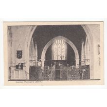 Interior of Painswick Church Postcard Gloucestershire