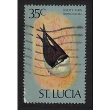St. Lucia Sooty tern Bird 35c T2 1976 Canc SG#425