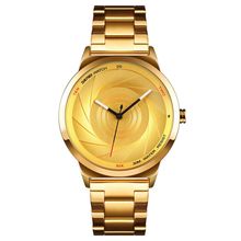 Skmei 9210 Fashion Trend Mens Business Wristwatch Simple Three-Dimensional Surfa