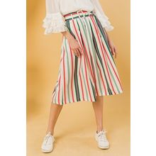 Women's Woven Midi Skirt