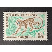 STAMP Cameroun SG309 1962 50c Moustached Guenon Mint Hinged