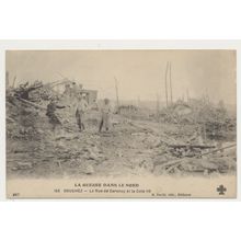 Souchez La Rue de Carency et la Cote Hill 119 CCC 153 RPPC Guerre WW1