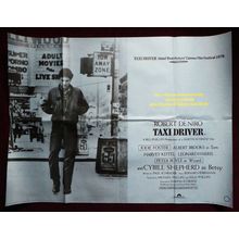 TAXI DRIVER (1976) U.K. Vintage Quad ***Robert De Niro, Jodie Foster***