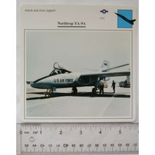 Northrop YA-9A - USA - Attack & Close Support - Collectors Club Card