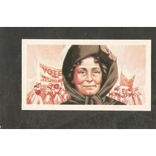 Brooke Bond Tea Card Famous People #22 Emmeline Pankhurst