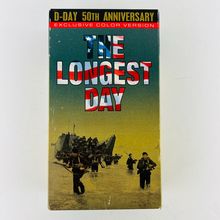 The Longest Day VHS D-Day 50th Anniversary Exclusive Color Version 2 Tape BoxSet