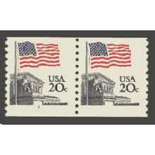 1895 20c U.S. Flag Fine MNH SG CNP Left 2 V0065