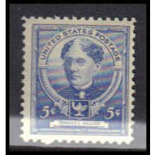 872 5c Frances Willard Just Clears MNH KA3196