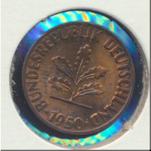 Germany, 1950 1 Pfennig Coin
