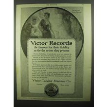 1920 Victor Records Ad - As Famous for Their Fidelity