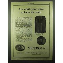 1920 Victor Victrola XVII Ad - It is Worth Your While