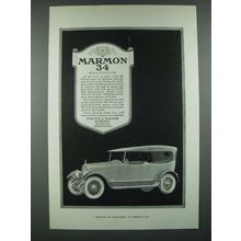 1919 Marmon 34 Car Ad - Advanced Engineering