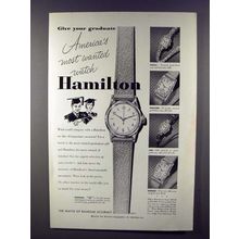 1952 Hamilton Nordon, Peggy, Boulton, Lisa Watch Ad