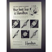 1952 Hamilton Carlton, Elva, Craig, Cora Watch Ad