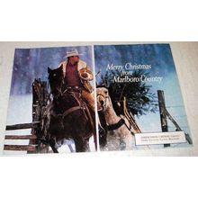 1991 Marlboro Cigarettes Ad - Marlboro Man, Horses