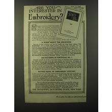 1913 The Housewife Magazine Ad - Are you interested in Embroidery?