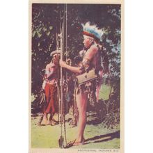 Aboriginal Aborigine Indians Old Postcard