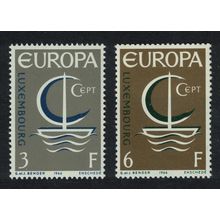 Luxembourg Symbolic Ship Europa 2v 1966 MNH SG#783-784 MI#733-734